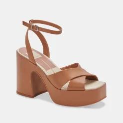 DOLCE VITA Wedges*Wessi Heels Caramel Leather
