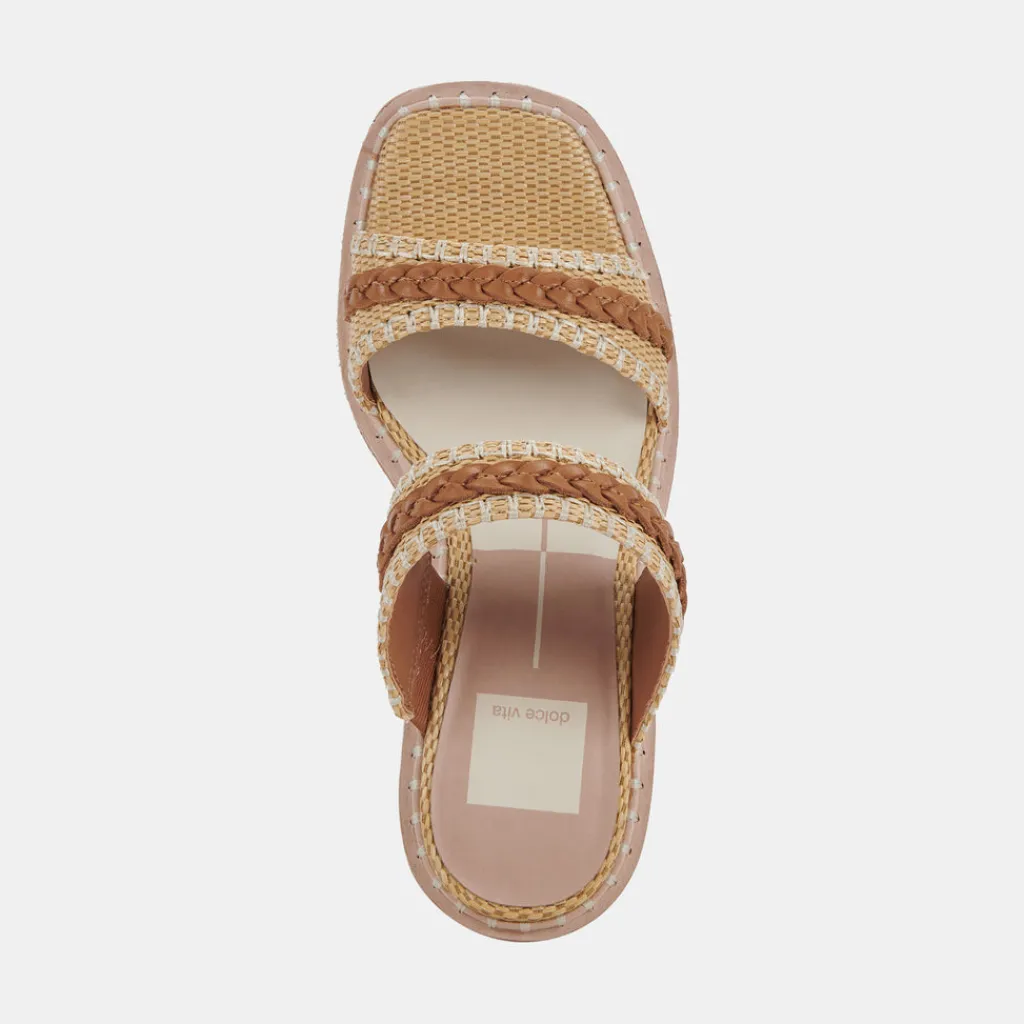 DOLCE VITA Sandals*Whim Heels Honey Raffia