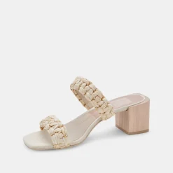 DOLCE VITA Heels*Zeno Sandals Lt Natural Raffia