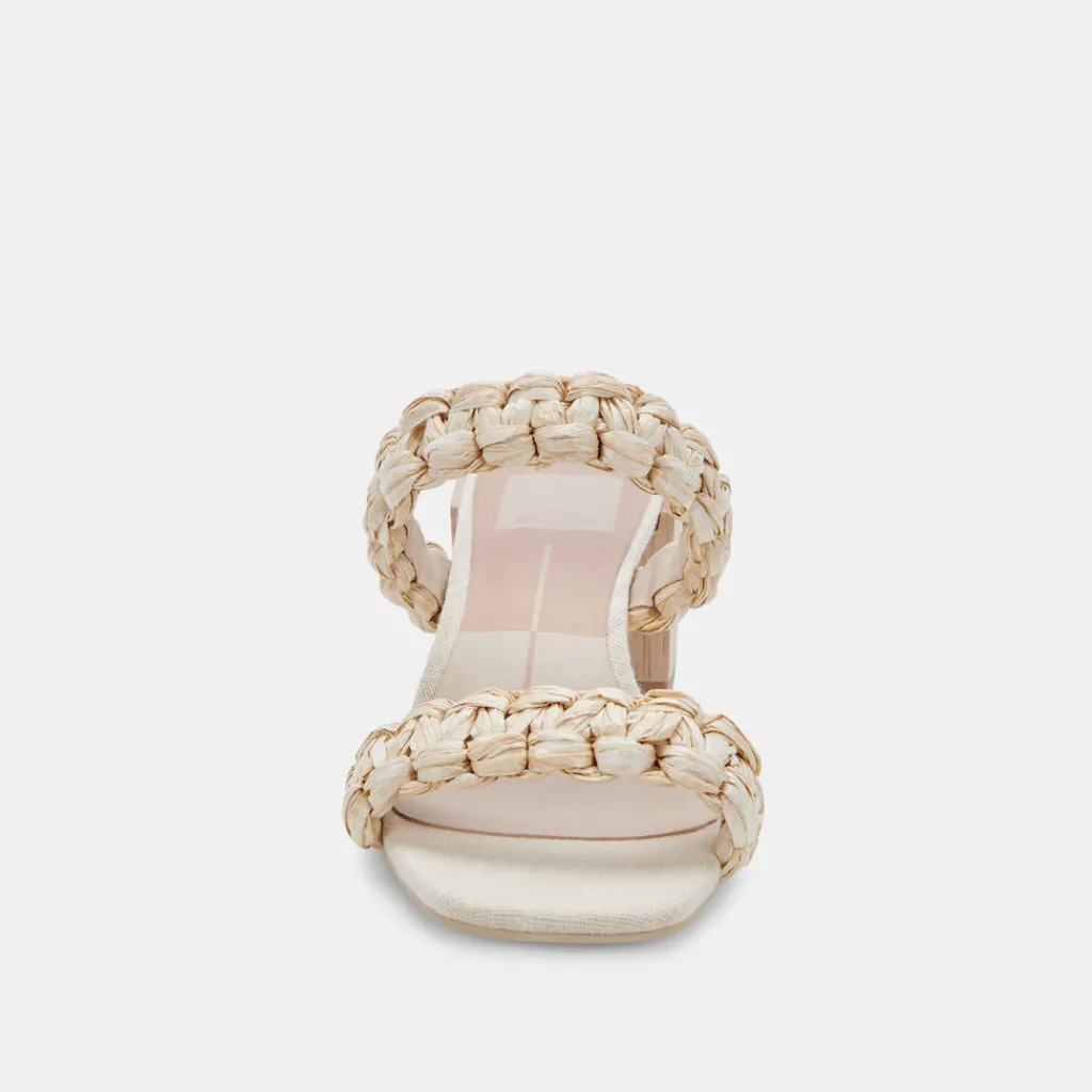 DOLCE VITA Heels*Zeno Sandals Lt Natural Raffia