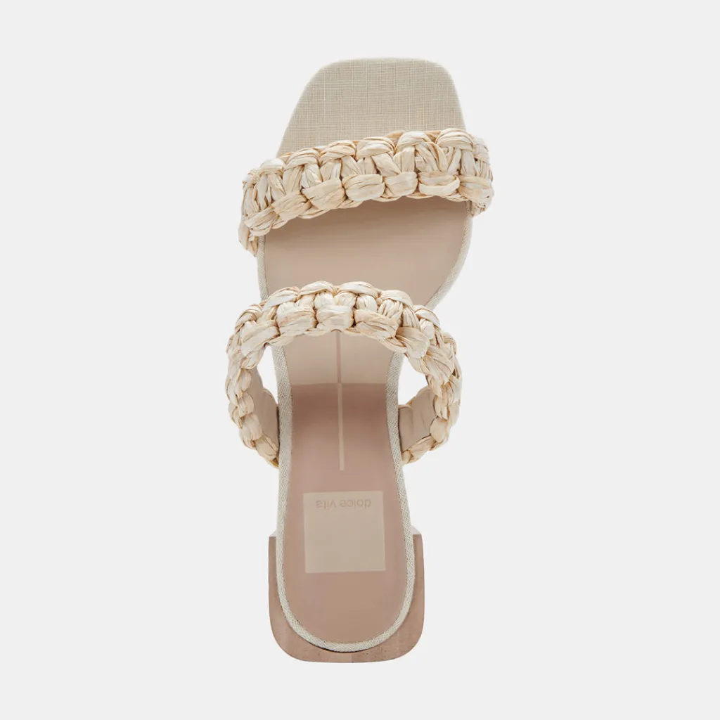 DOLCE VITA Heels*Zeno Sandals Lt Natural Raffia