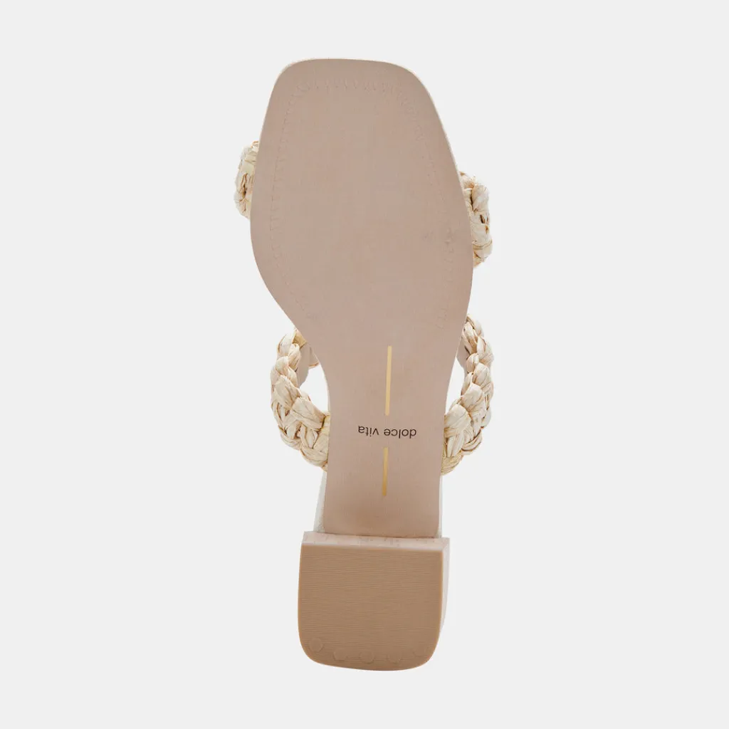 DOLCE VITA Heels*Zeno Sandals Lt Natural Raffia