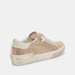 DOLCE VITA Sneakers*Zina Crystal Sneakers Gold Suede