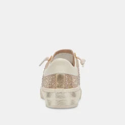 DOLCE VITA Sneakers*Zina Crystal Sneakers Gold Suede