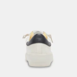 DOLCE VITA Sneakers*Zina Foam 360 Sneakers White Black Recycled Leather