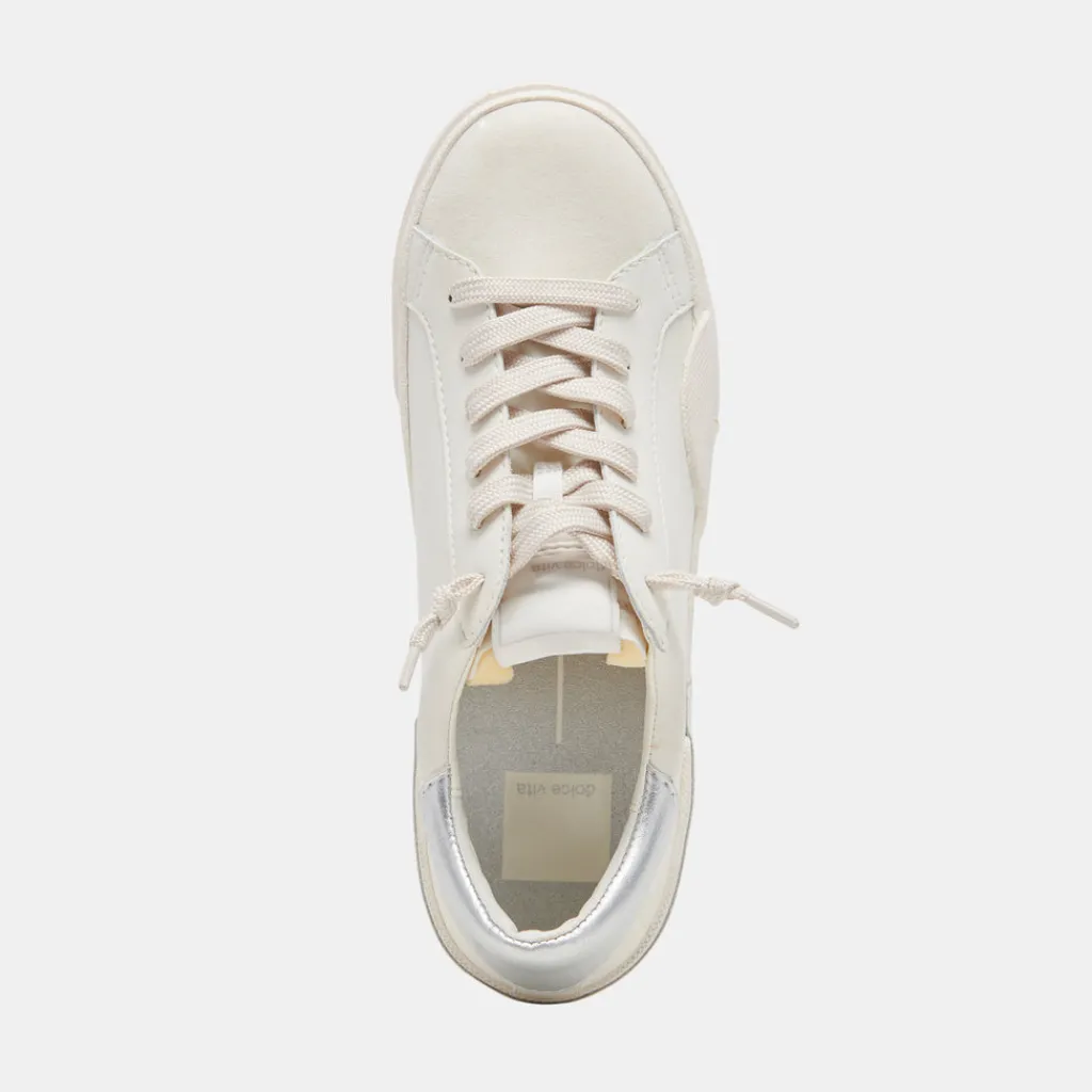 DOLCE VITA Sneakers*Zina Foam 360 Sneakers White Silver Recycled Leather
