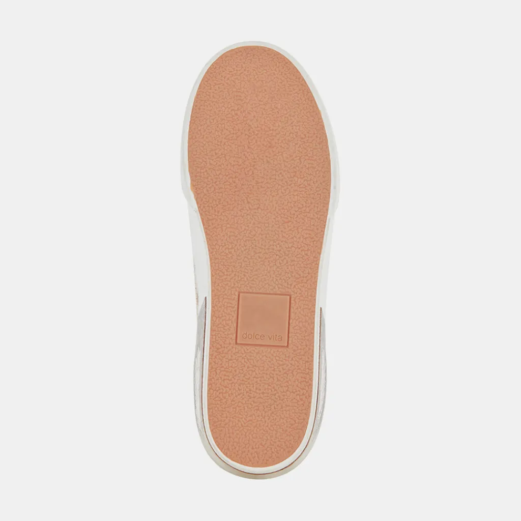 DOLCE VITA Sneakers*Zina Patch Sneakers White Stripe Raffia