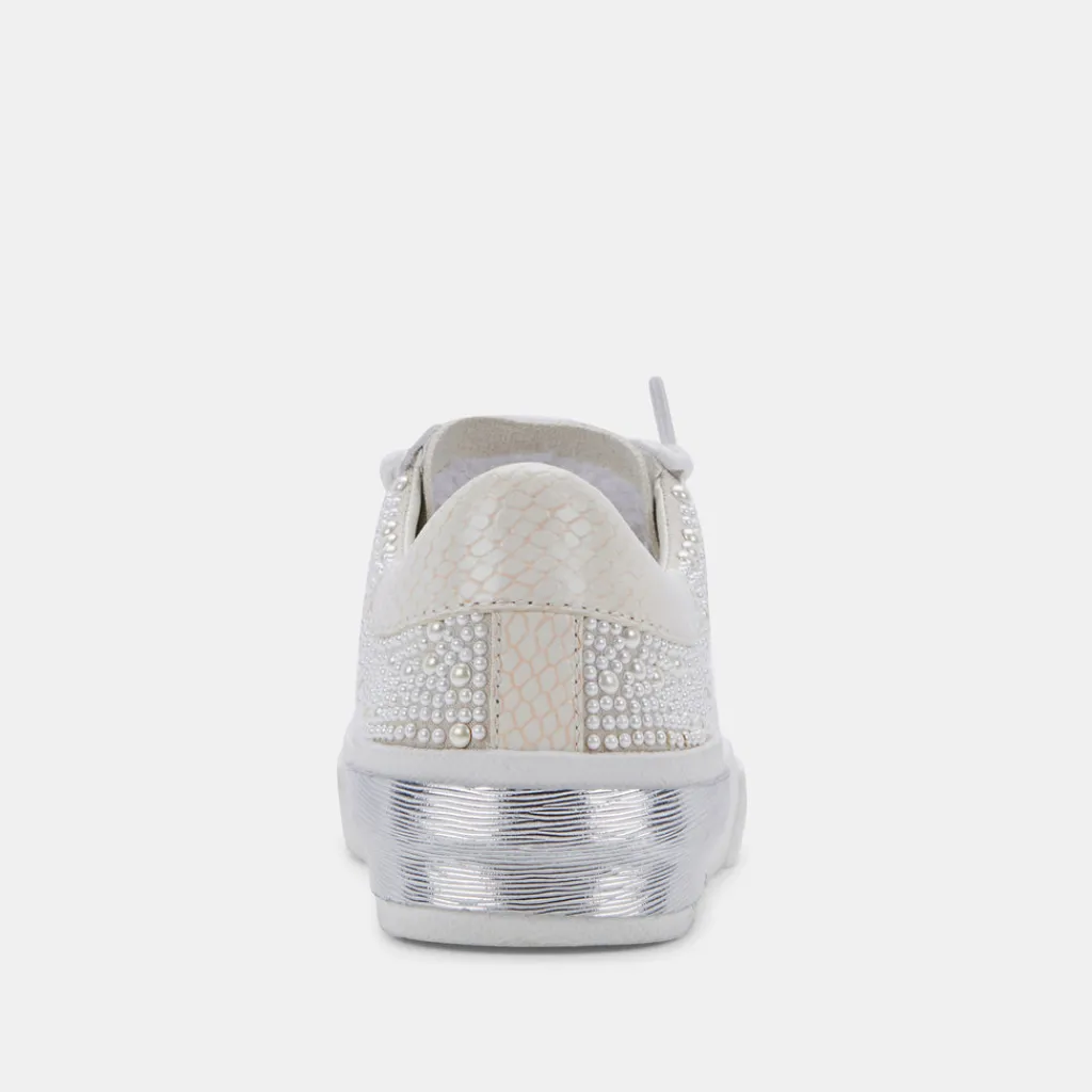 DOLCE VITA Sneakers*Zina Pearl Wide Sneakers Vanilla Pearls