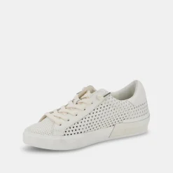 DOLCE VITA Sneakers*Zina Perforated Sneakers White Perforated Leather