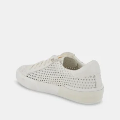DOLCE VITA Sneakers*Zina Perforated Sneakers White Perforated Leather