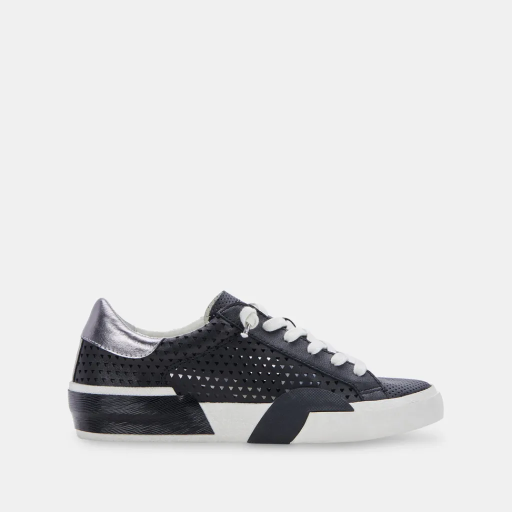 DOLCE VITA Sneakers*Zina Perforated Sneakers Black Perforated Leather