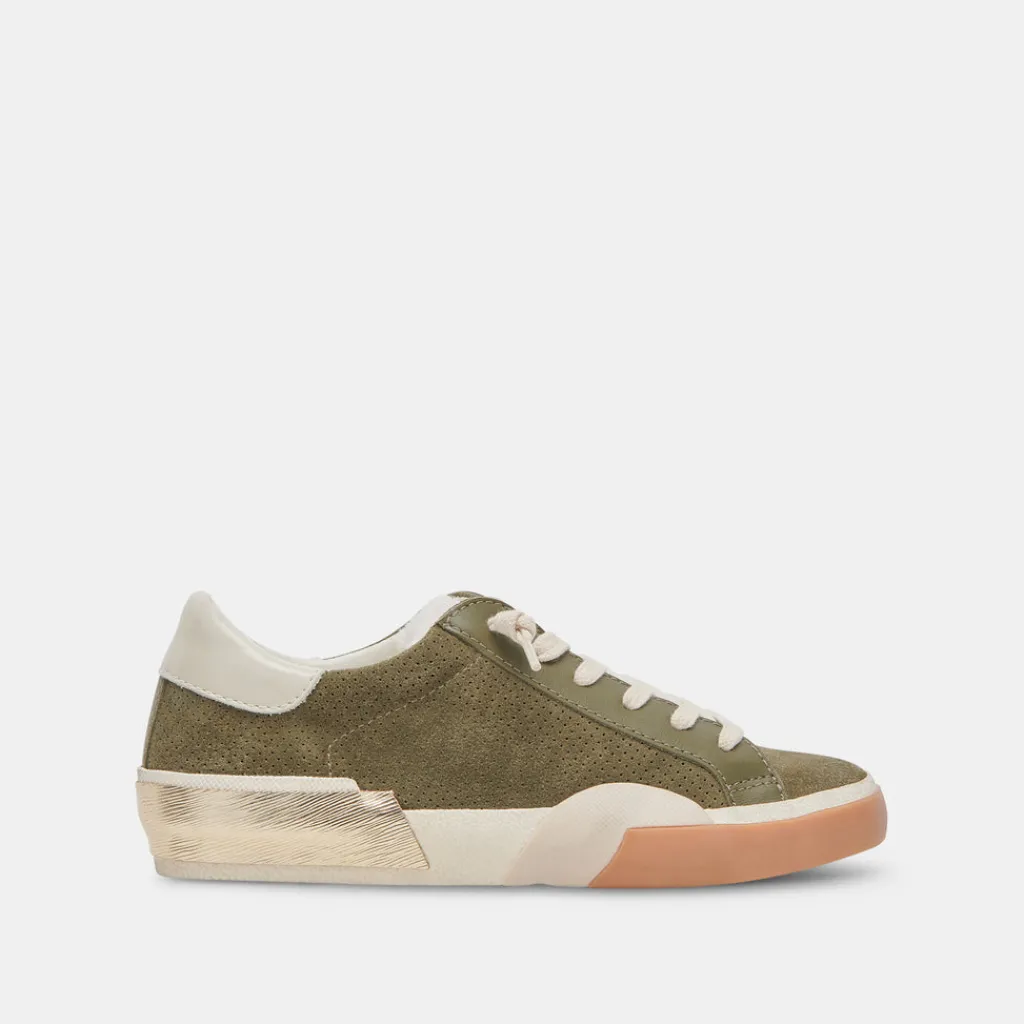 DOLCE VITA Sneakers*Zina Plush Sneakers Moss Perforated Suede