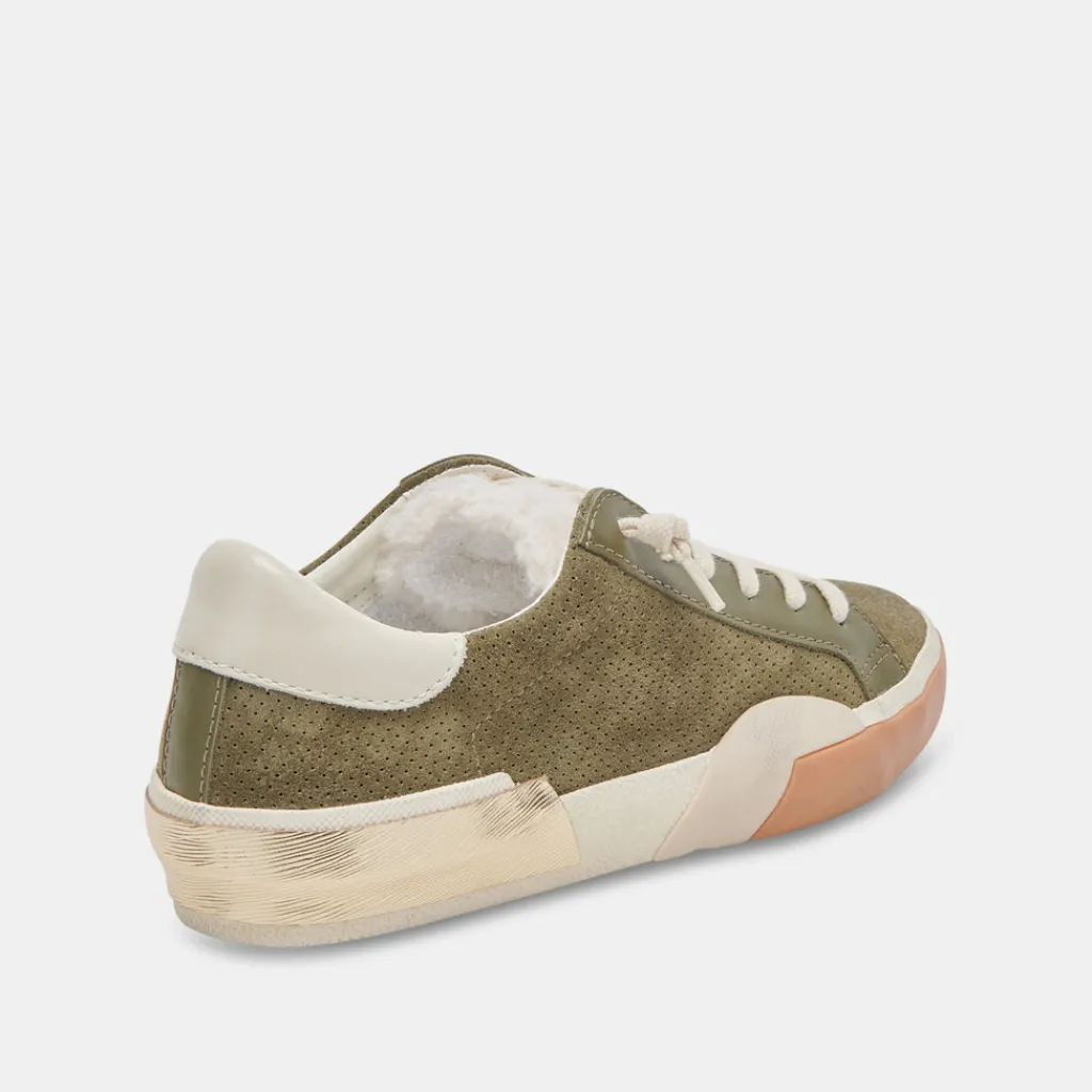 DOLCE VITA Sneakers*Zina Plush Sneakers Moss Perforated Suede