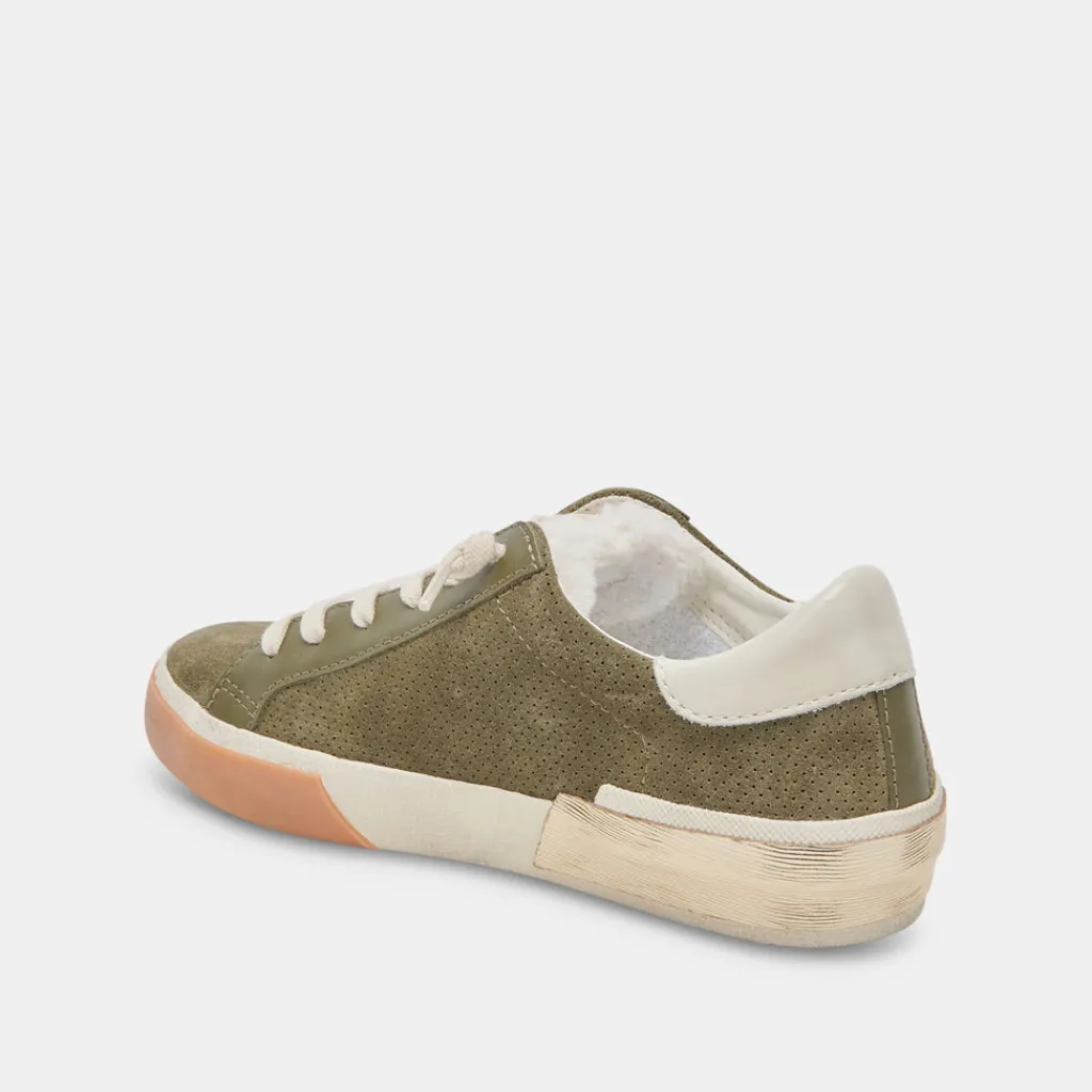 DOLCE VITA Sneakers*Zina Plush Sneakers Moss Perforated Suede