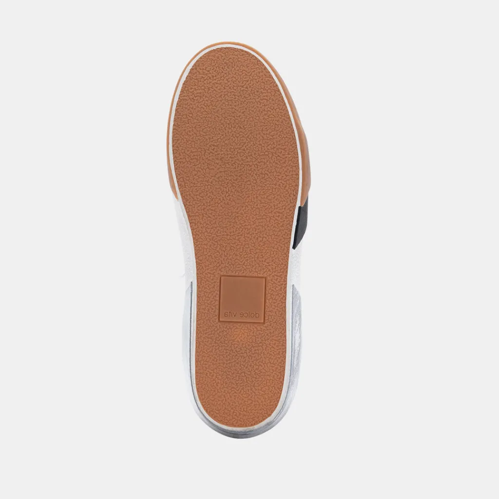 DOLCE VITA Sneakers*Zina Plush Sneakers White Black Leather