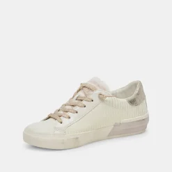 DOLCE VITA Sneakers*Zina Plush Sneakers White Sliced Leather