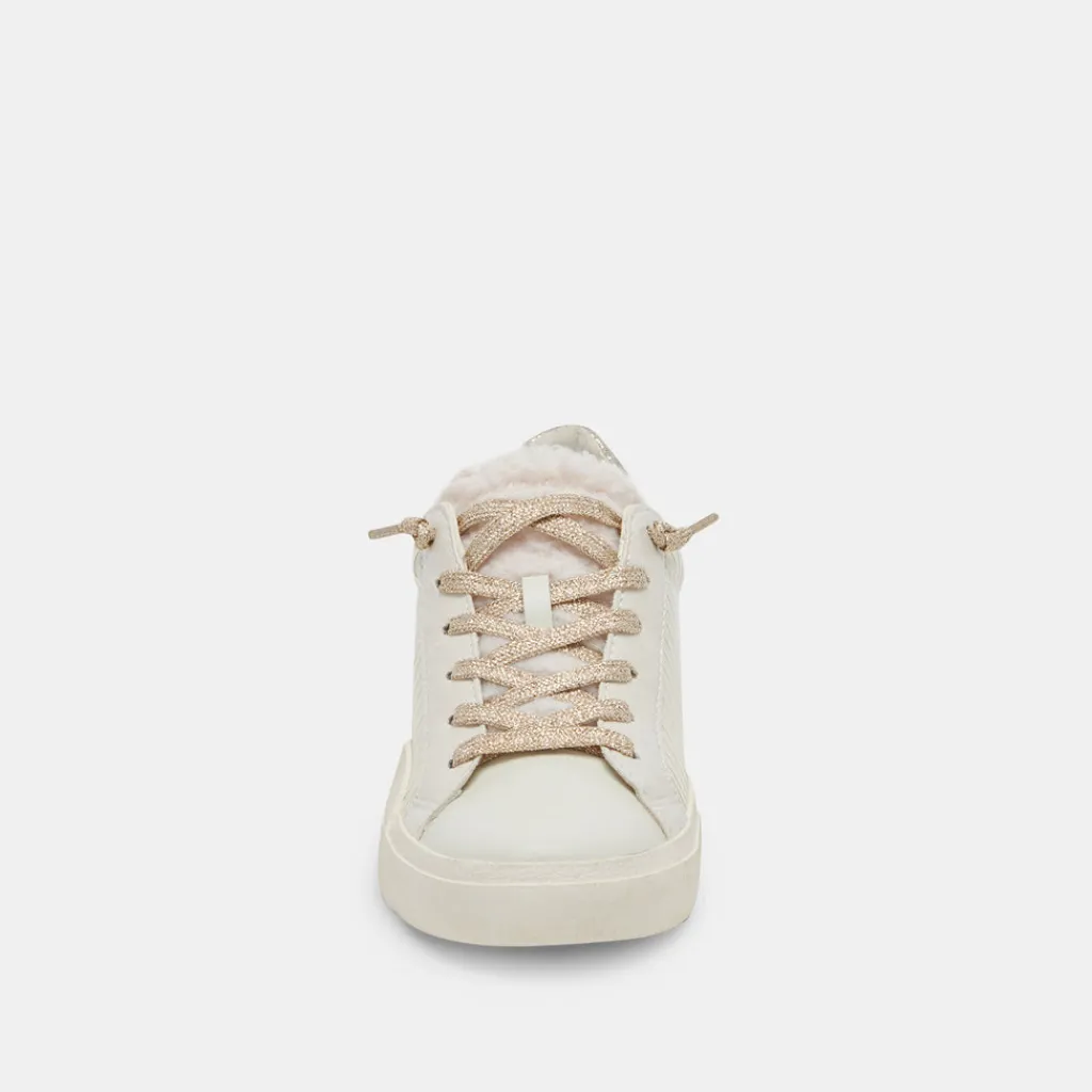DOLCE VITA Sneakers*Zina Plush Sneakers White Sliced Leather