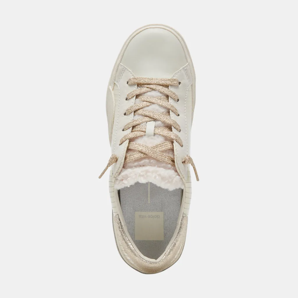 DOLCE VITA Sneakers*Zina Plush Sneakers White Sliced Leather