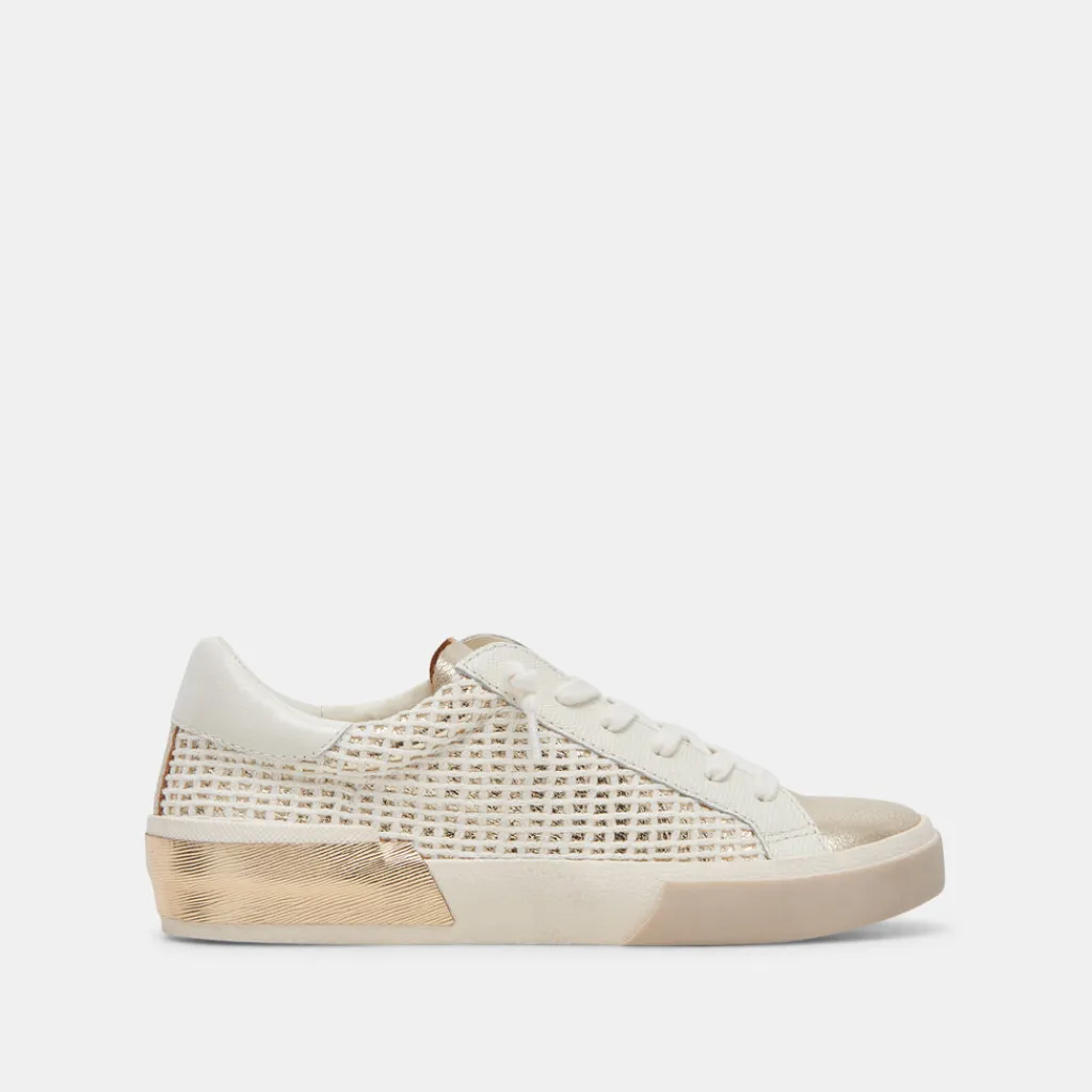 DOLCE VITA Sneakers*Zina Sneakers Bone Gold Woven
