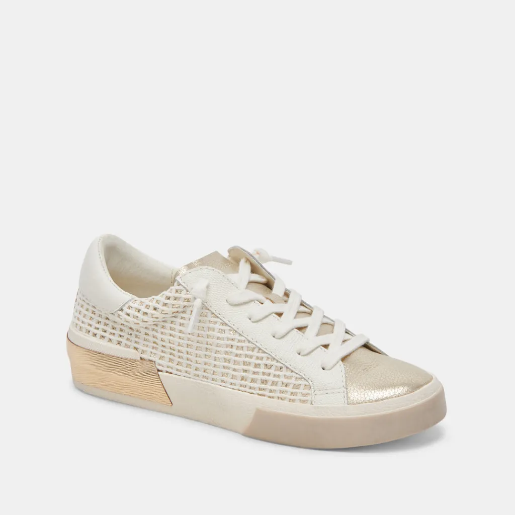 DOLCE VITA Sneakers*Zina Sneakers Bone Gold Woven