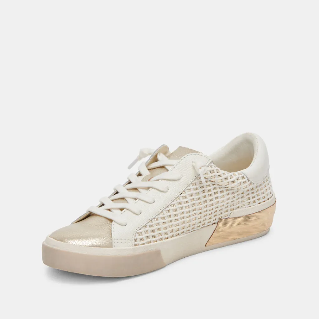 DOLCE VITA Sneakers*Zina Sneakers Bone Gold Woven