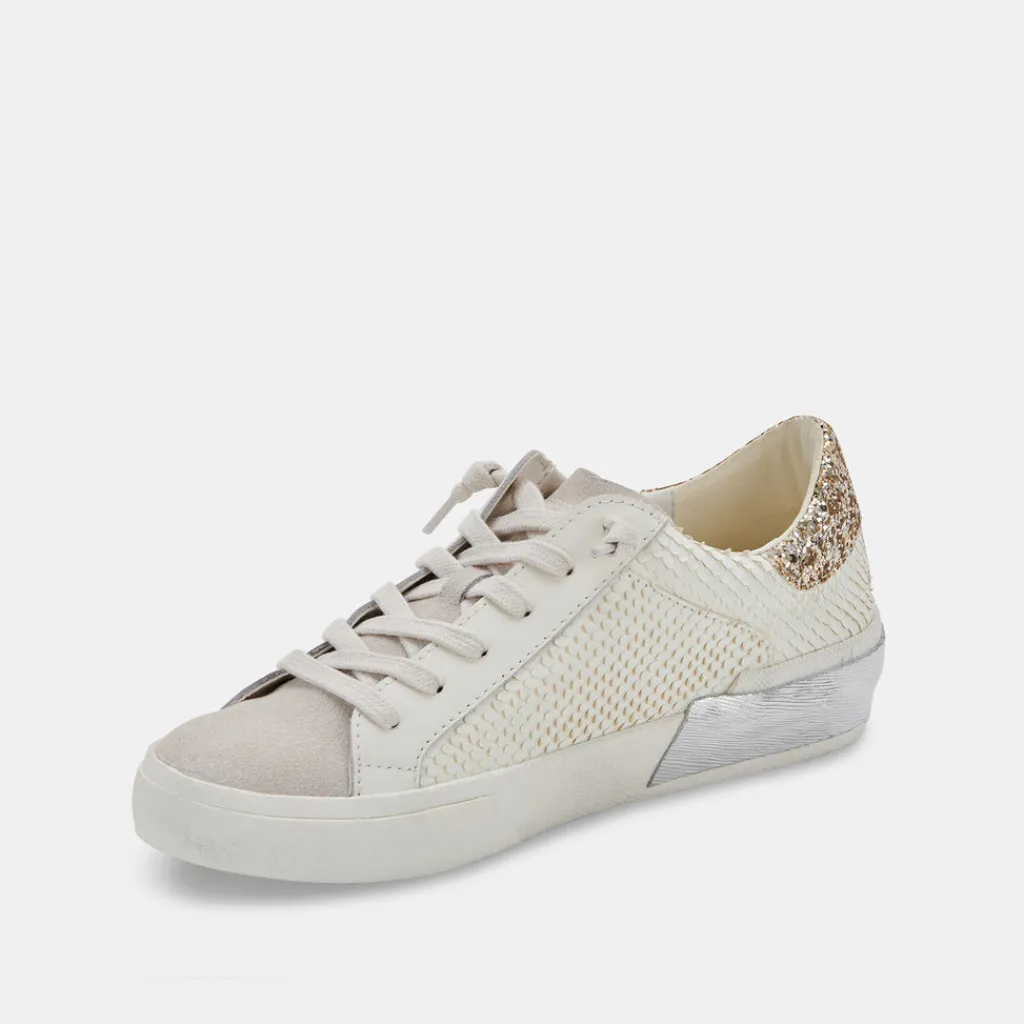 DOLCE VITA Sneakers*Zina Sneakers Off White Embossed Leather