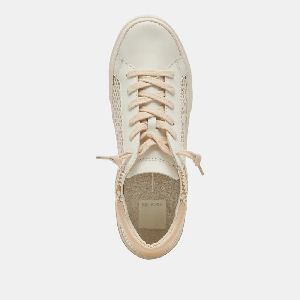 DOLCE VITA Sneakers*Zina Sneakers Tan Cream Raffia