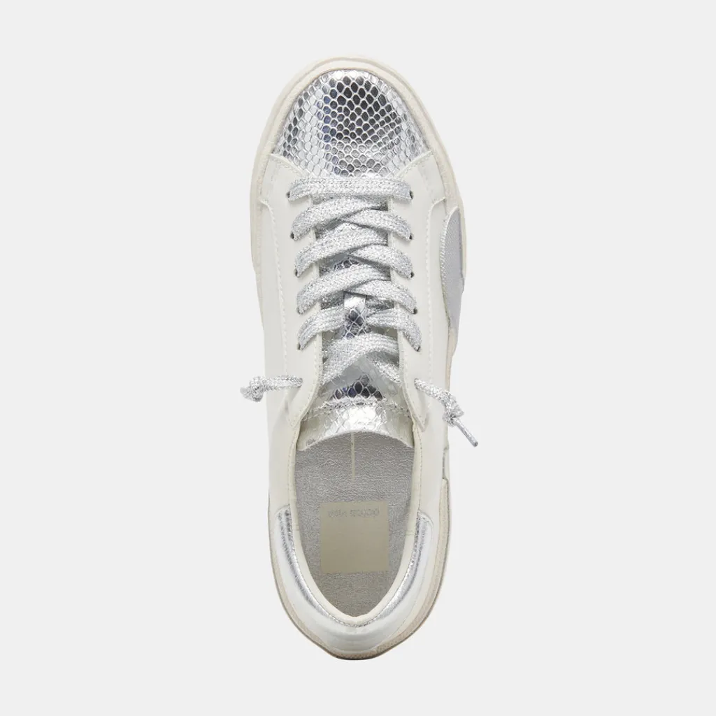 DOLCE VITA Sneakers*Zina Sneakers White Silver Leather