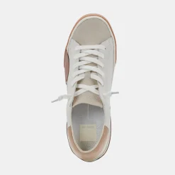 DOLCE VITA Sneakers*Zina Wide Sneakers White Tan Leather