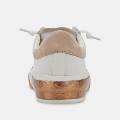 DOLCE VITA Sneakers*Zina Wide Sneakers White Tan Leather